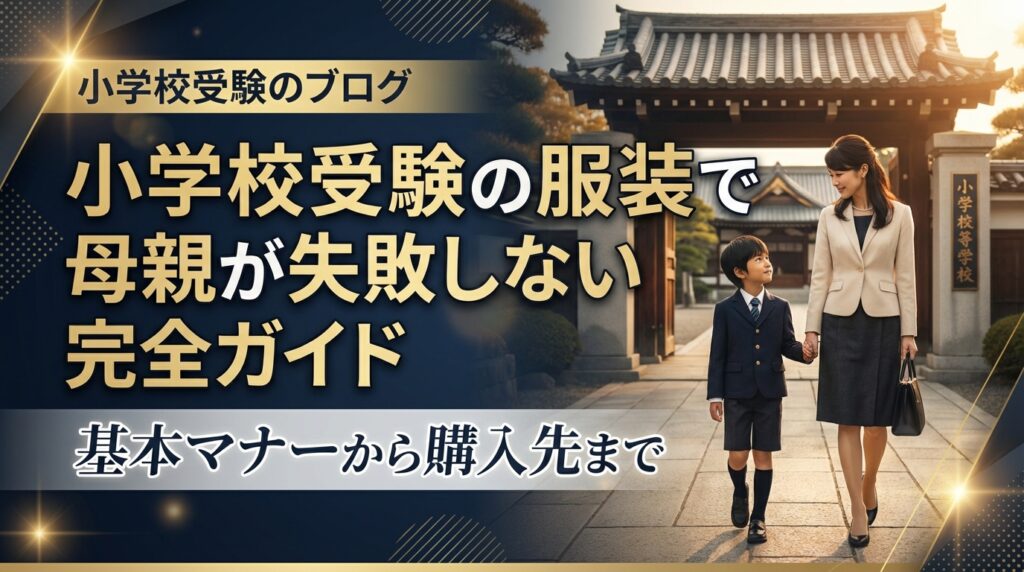 小学校受験の服装で母親が失敗しない完全ガイド｜基本マナーから購入先まで