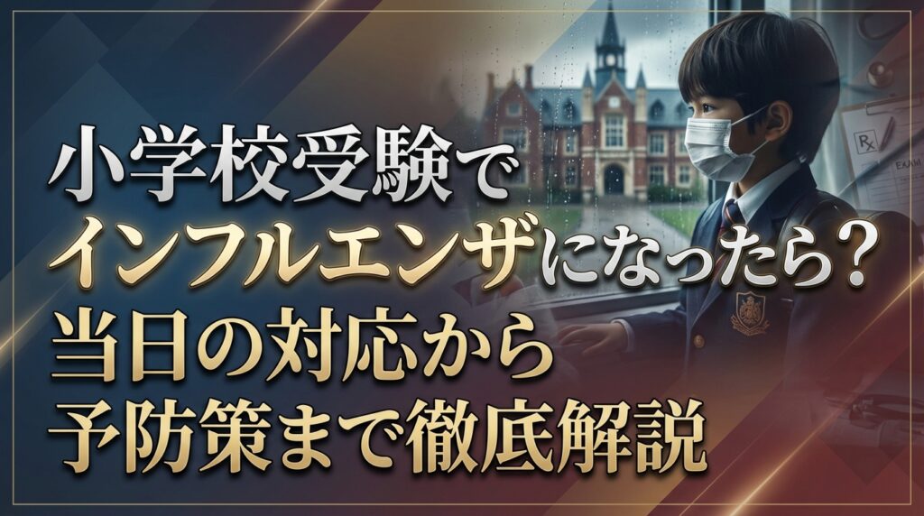 小学校受験でインフルエンザになったら？当日の対応から予防策まで徹底解説