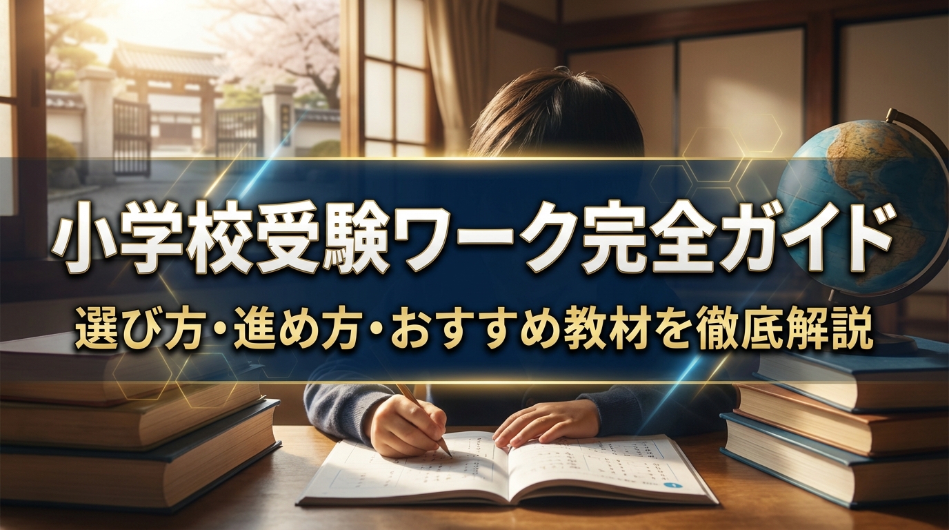 小学校受験ワーク完全ガイド|選び方・進め方・おすすめ教材を徹底解説