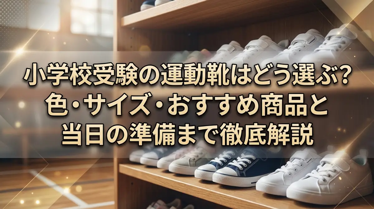 小学校受験の運動靴はどう選ぶ?色・サイズ・おすすめ商品と当日の準備まで徹底解説