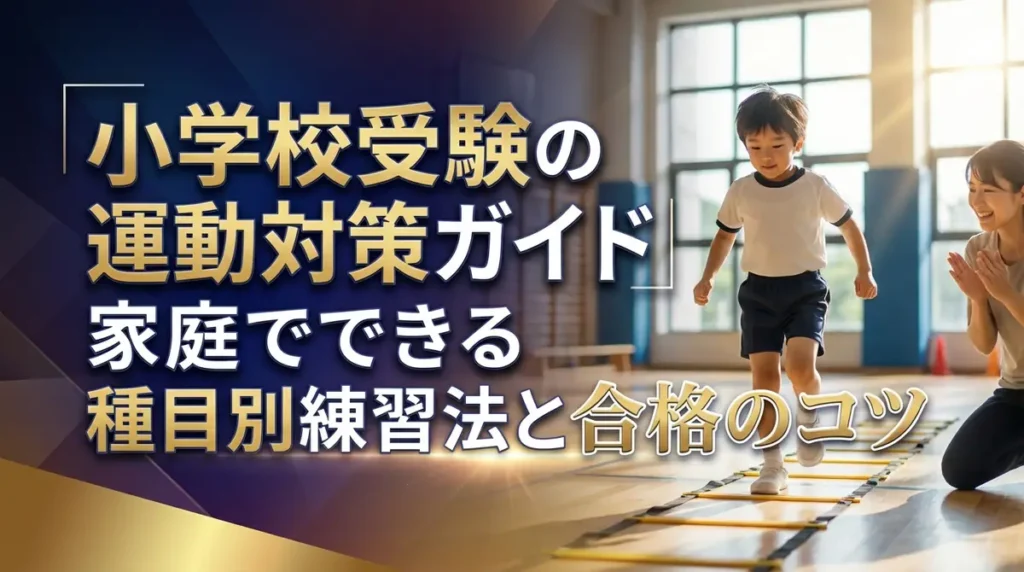 小学校受験の運動対策ガイド｜家庭でできる種目別練習法と合格のコツ