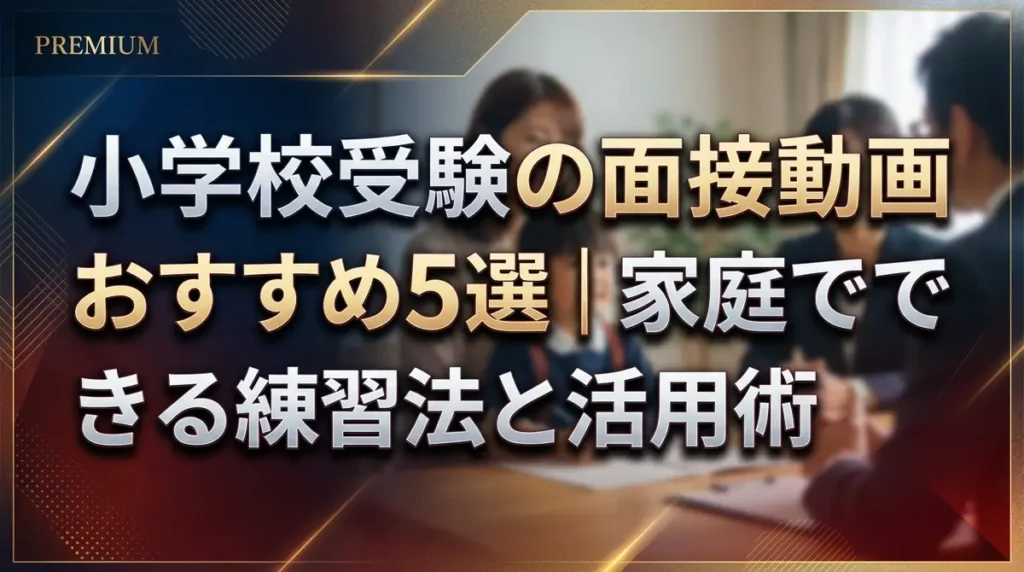 小学校受験の面接動画おすすめ5選｜家庭でできる練習法と活用術