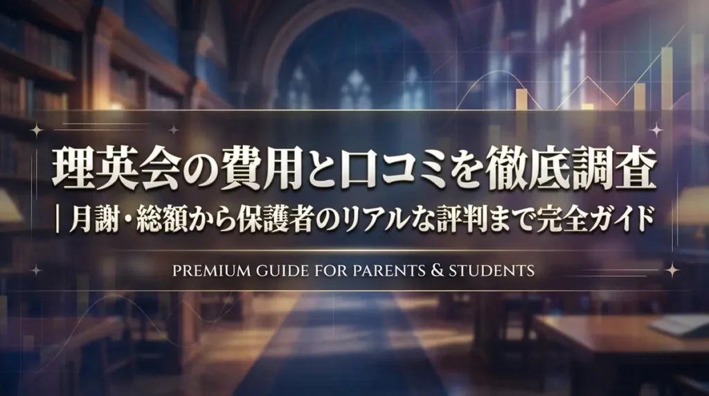 理英会の費用と口コミを徹底調査｜月謝・総額から保護者のリアルな評判まで完全ガイド
