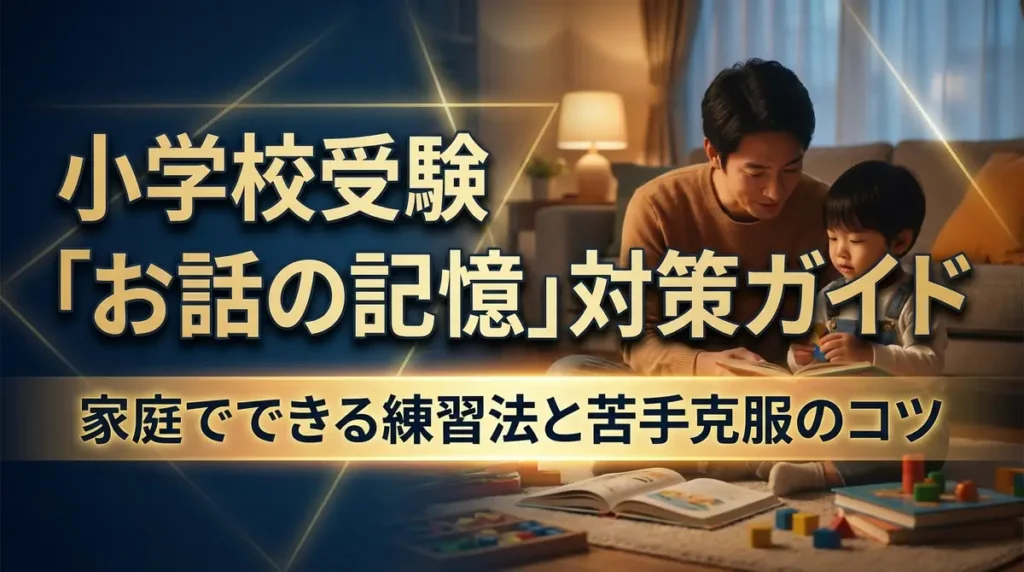 小学校受験「お話の記憶」対策ガイド｜家庭でできる練習法と苦手克服のコツ