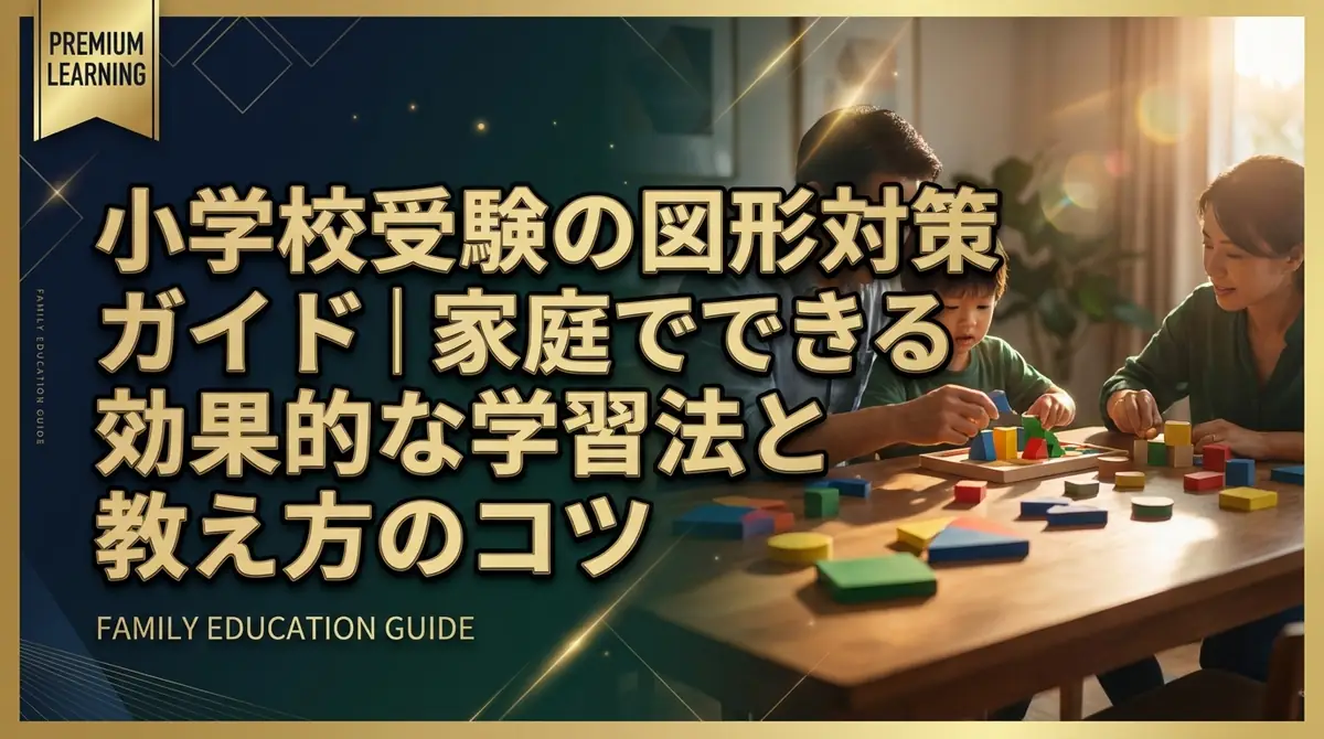 小学校受験の図形対策ガイド|家庭でできる効果的な学習法と教え方のコツ