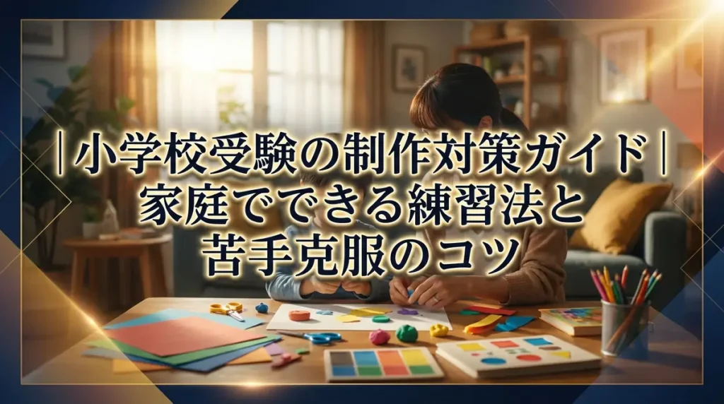 小学校受験の制作対策ガイド｜家庭でできる練習法と苦手克服のコツ